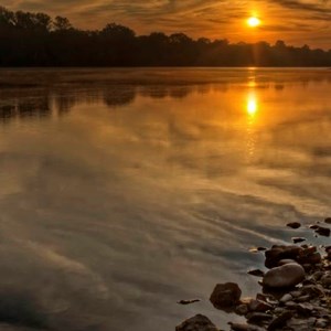 Delaware River Sunrise By Josh Friedman