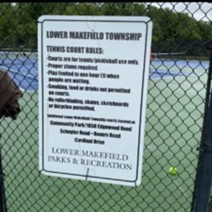 Tennis Court Signage