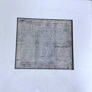 1690 Original Deed signed by Thomas Janney